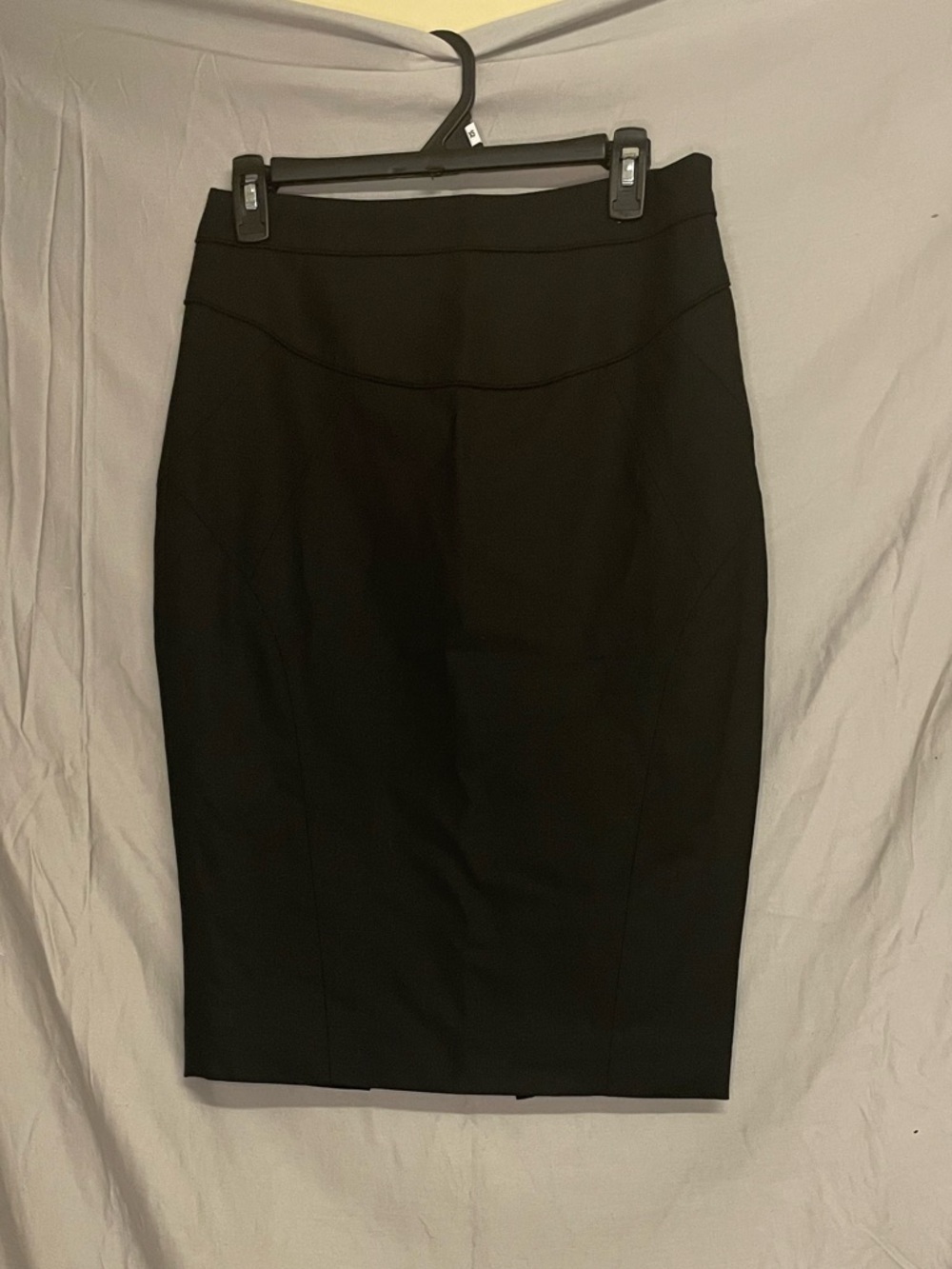 Club Monaco Black Lightweight Wool Pencil Skirt